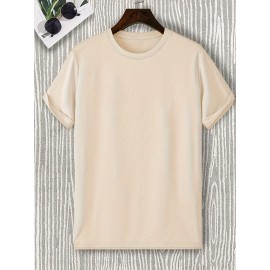 Eye Print, Men's Graphic Design Crew Neck Active T-shirt, Casual Comfy Tees Tshirts For Summer, Men's Clothing Tops For Daily Gym Workout Running