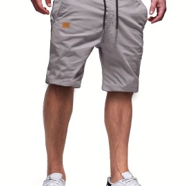 Men's Casual Cargo Shorts, Drawstring Beach Golf Shorts For Summer Outdoor Activities