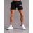 Letter Print Comfy Shorts, Men's Casual Slightly Stretch Elastic Waist Drawstring Shorts For Summer Basketball Beach Resort
