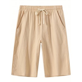 Men's Comfy Casual Cotton Shorts, Summer Clothing