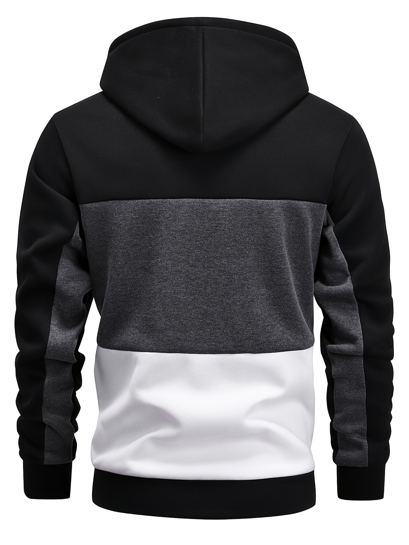 color block hoodie, color block hoodie cool hoodies for men mens casual graphic design pullover hooded sweatshirt with kangaroo pocket streetwear for winter fall as gifts details 1